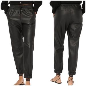 NEW - CAMI NYC Dalton Leather Jogger-Style Pants
